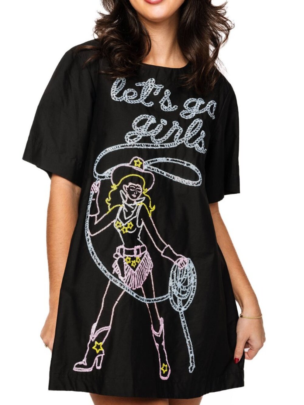Let's Go Girls Cotton Dress